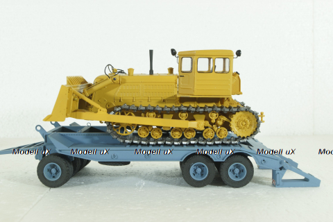 Прицеп ЧМЗАП-5208 , серо/голубой, Modellux 1:43