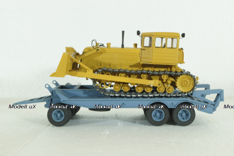 Прицеп ЧМЗАП-5208 , серо/голубой, Modellux 1:43