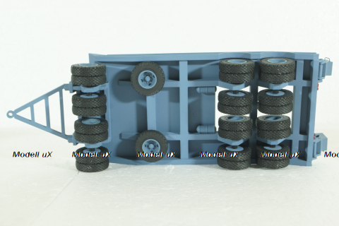 Прицеп ЧМЗАП-5208 , серо/голубой, Modellux 1:43
