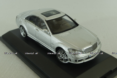 Mercedes S 63 AMG (W221) 2008, silver, B66962384, Autoart 1:43