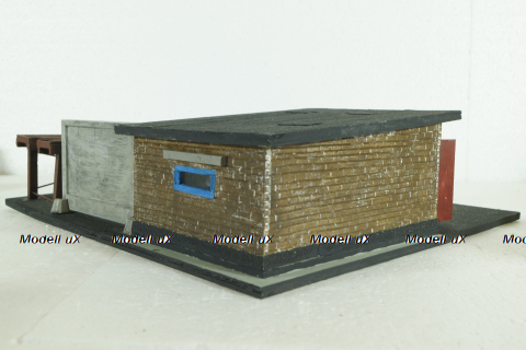 Диорама Гараж c эстакадой , Modellux 1:43