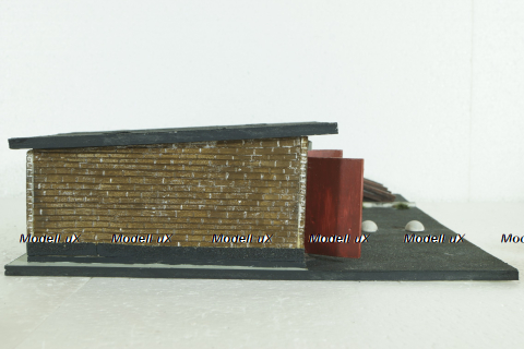 Диорама Гараж c эстакадой , Modellux 1:43