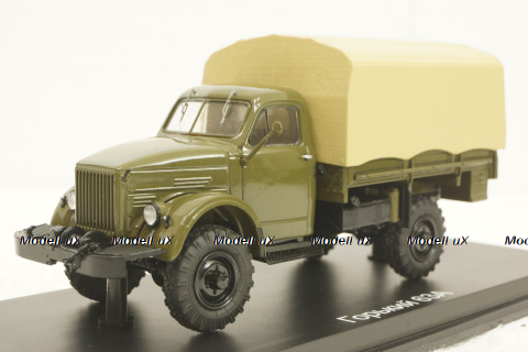 Газ-63А с лебедкой тентом, SSM1435, SSM 1:43