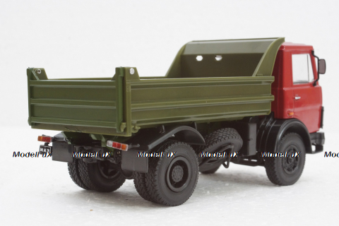 Маз-5551 самосвал, красн/зел, Автолегенды СССР №31, Грузовики, 1:43