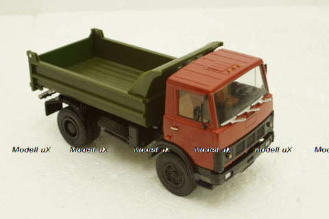 Маз-5551 самосвал, красн/зел, Автолегенды СССР №31, Грузовики, 1:43