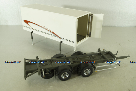 Volvo Central Axle Trailer, white, 2-х осный прицеп, 13031, Motorart 1:43
