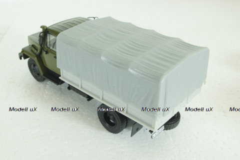 Газ-3309, зеленый/серый, Наши Грузовики 1:43 (конверсия)