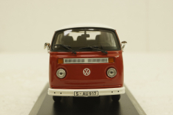 Volkswagen T2 bus, Porsche Renndienst 1972 red, 943053004, Minichamps 1:43
