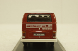 Volkswagen T2 bus, Porsche Renndienst 1972 red, 943053004, Minichamps 1:43