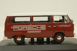 Volkswagen T2 bus, Porsche Renndienst 1972 red, 943053004, Minichamps 1:43