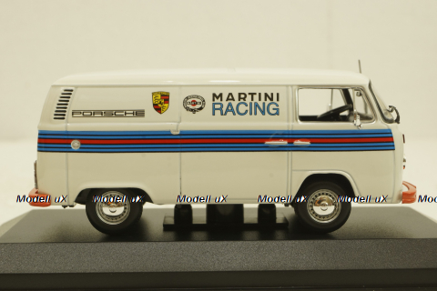 Volkswagen T2 Delivery Van, Porsche Renndienst Martini design, 943053065, Minichamps 1:43