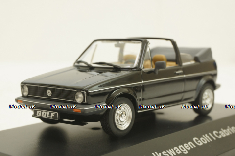 Volkwagen Golf I Cabrio (1979-1993), black, AM004VW, IXO 1:43