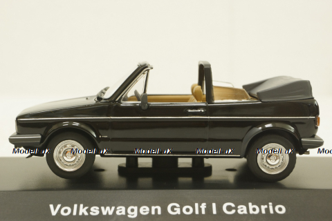 Volkwagen Golf I Cabrio (1979-1993), black, AM004VW, IXO 1:43