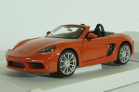 Porsche Boxster 718 (982) Spider 2016, orange, BU21087OR, Burago 1:24