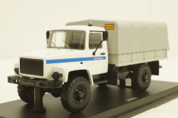 Газ-3308 4х4, милиция, SSM1154, SSM 1:43