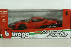 Ferrari 488 Pista 2018, red, BU26026R, Burago 1:24