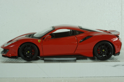 Ferrari 488 Pista 2018, red, BU26026R, Burago 1:24