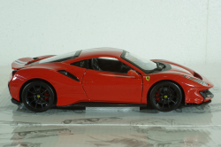 Ferrari 488 Pista 2018, red, BU26026R, Burago 1:24