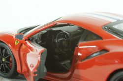 Ferrari 488 Pista 2018, red, BU26026R, Burago 1:24
