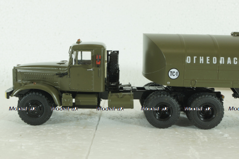 КрАЗ-258 с полуприцепом-цистерной ТЗ-22 (хаки), SSM7026, SSM 1:43