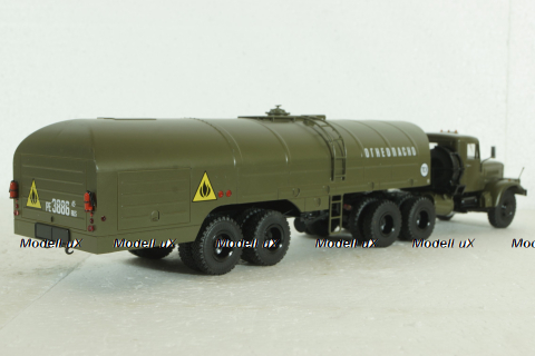 КрАЗ-258 с полуприцепом-цистерной ТЗ-22 (хаки), SSM7026, SSM 1:43