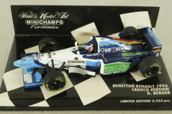 Benetton Renault 1996, G.Berger, 430960094, Minichamps 1:43