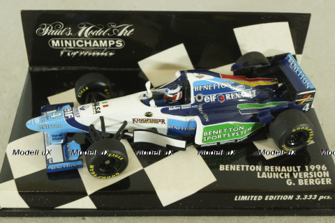 Benetton Renault 1996, G.Berger, 430960094, Minichamps 1:43