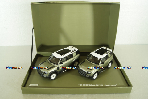 Land Rover Defender 110 2020 green & Land Rover Defender 90 2020 green, ALM410800, Almost Real 1:43