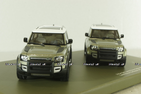 Land Rover Defender 110 2020 green & Land Rover Defender 90 2020 green, ALM410800, Almost Real 1:43