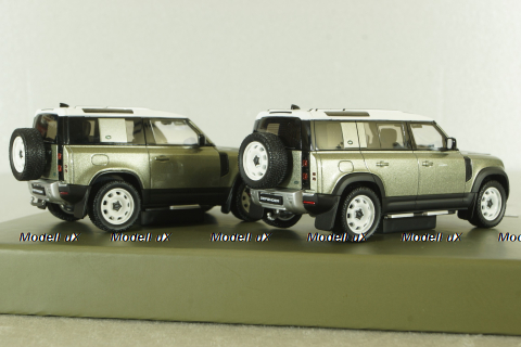 Land Rover Defender 110 2020 green & Land Rover Defender 90 2020 green, ALM410800, Almost Real 1:43