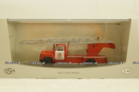АЛ-18 Газ-52, пожарная автолестница , SSM1326, SSM 1:43