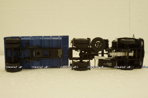 Маз-5432 з напівпричепом Маз-52328 сірий/синій, АвтоИстория 1:43