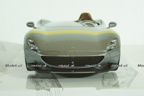 FERRARI MONZA SP1 2018 SILVER, BU26027S,  Burago 1:24