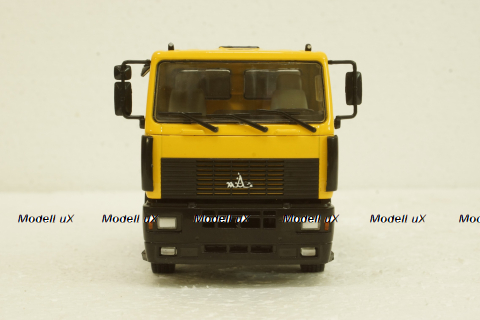 Маз-5550 самосвал, желтый/серый, АвтоИстория 1:43