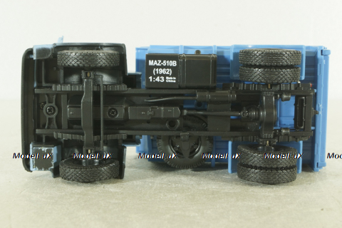 Маз-510Б самосвал 1962, голубой/синий, Н983WT, Наш Автопром 1:43
