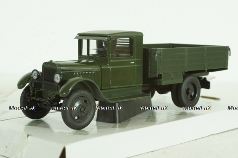 Газ-ААА, зеленый с тентом, Н254, Наш Автопром 1:43