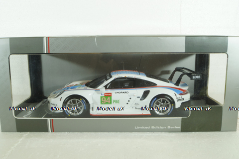 Porsche 911 (991) RSR #94 24h LeMans 2019 Porsche GT Team, IXO 1:18