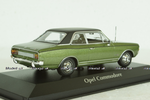 Opel Commodore A, 1970, green metallic, 940046160, Maxichamps 1:43