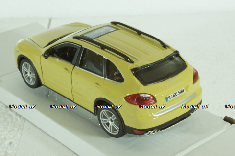 PORSCHE CAYENNE TURBO 2010  YELLOW, Burago 1:24
