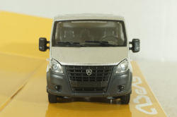 Газель Next A22 R33 двойная кабина, бортовой станд. кузов, серебристый, Н563, Наш Автопром 1:43