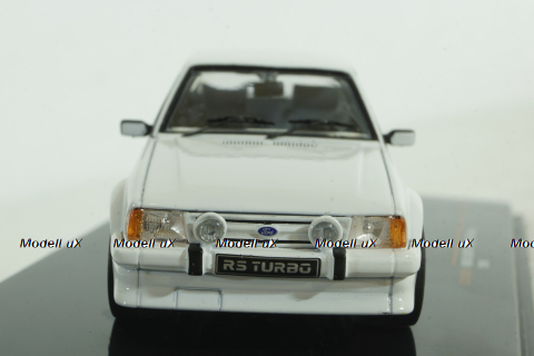 Ford Escort MK III RS Turbo 1984 white, CLC420N, IXO 1:43