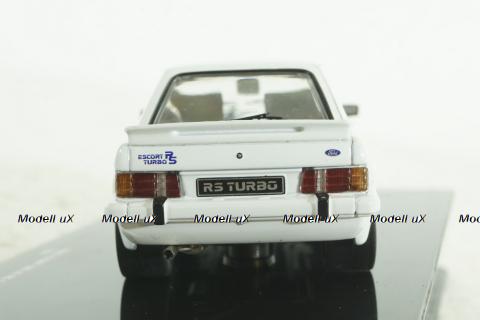 Ford Escort MK III RS Turbo 1984 white, CLC420N, IXO 1:43
