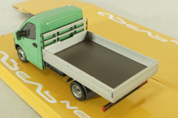 Газель Next A21 R23, бортовой станд. кузов, зеленый, Н556, Наш Автопром 1:43