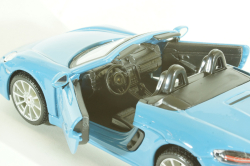 PORSCHE BOXSTER 718 (982) SPIDER 2016 - LIGHT BLUE, BU21087B, Burago 1:24