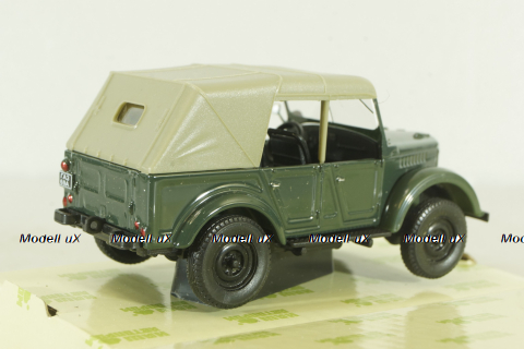 Газ-69А 4х4 1953, зеленый, Н353, Наш Автопром 1:43