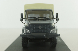 Газон NEXT C42А31 бортовой с тентом серый/бежевый Н235, Наш Автопром 1:43 Уценка!