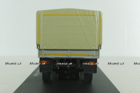 Газон NEXT C42А31 бортовой с тентом серый/бежевый Н235, Наш Автопром 1:43 Уценка!