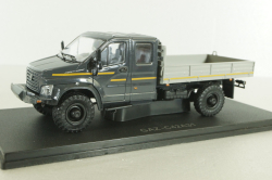 Газон NEXT C42А31 бортовой с тентом серый/бежевый Н235, Наш Автопром 1:43 Уценка!