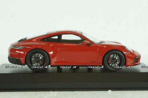 Porsche 911 (992) Сarrera  4 GTS 2019 Red, 410063000, Minichamps 1:43