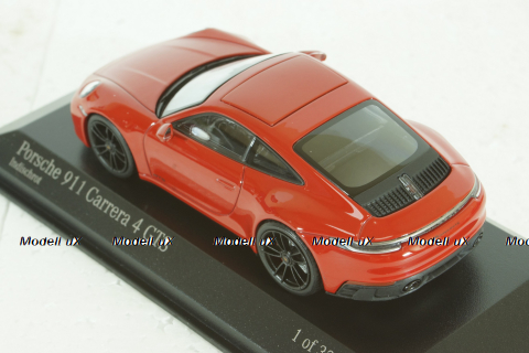 Porsche 911 (992) Сarrera  4 GTS 2019 Red, 410063000, Minichamps 1:43